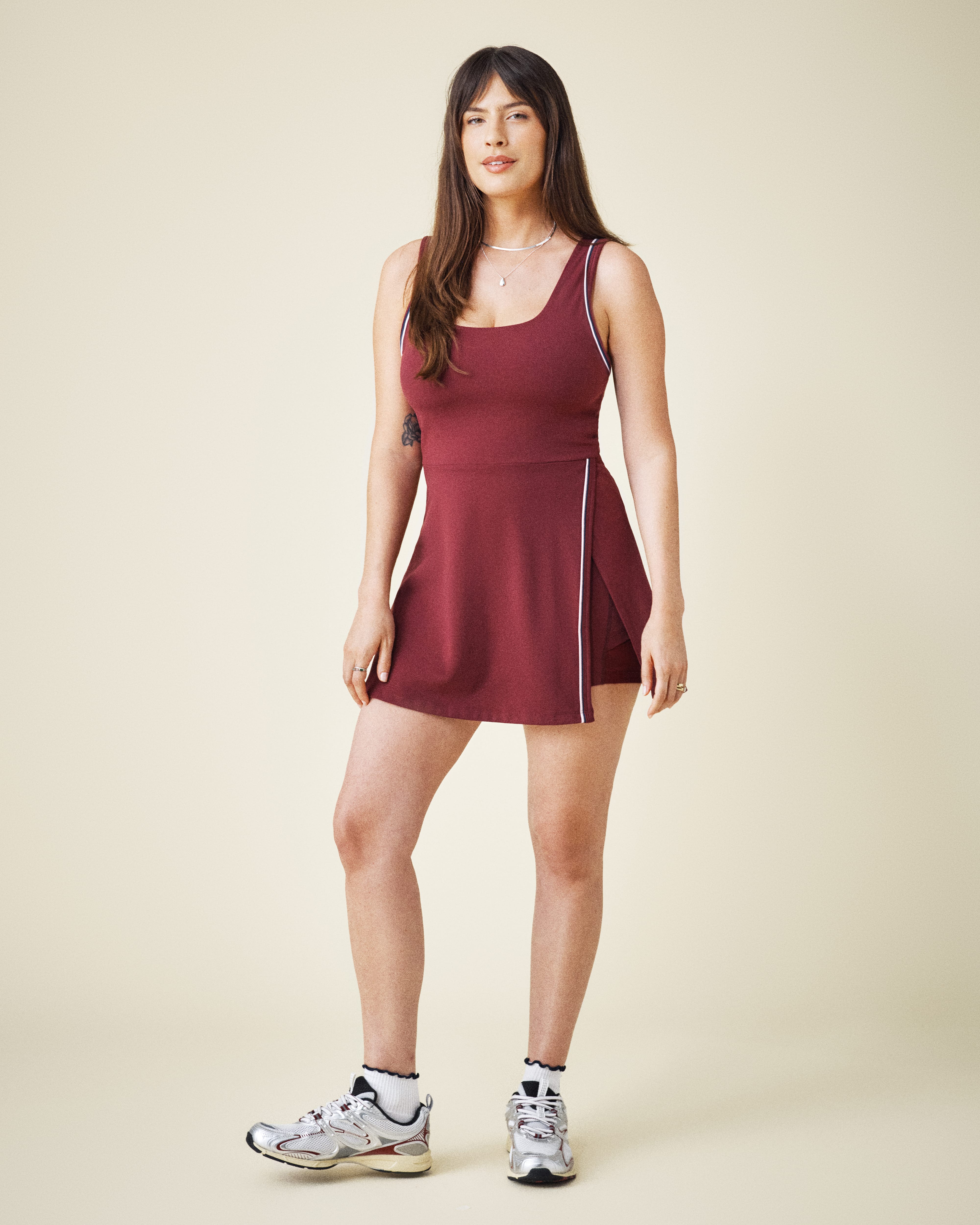 Standards Court Dress - Heritage Garnet