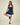 Recess Pickleball Skirts Heritage Pleated Skirt - Clubhouse Navy