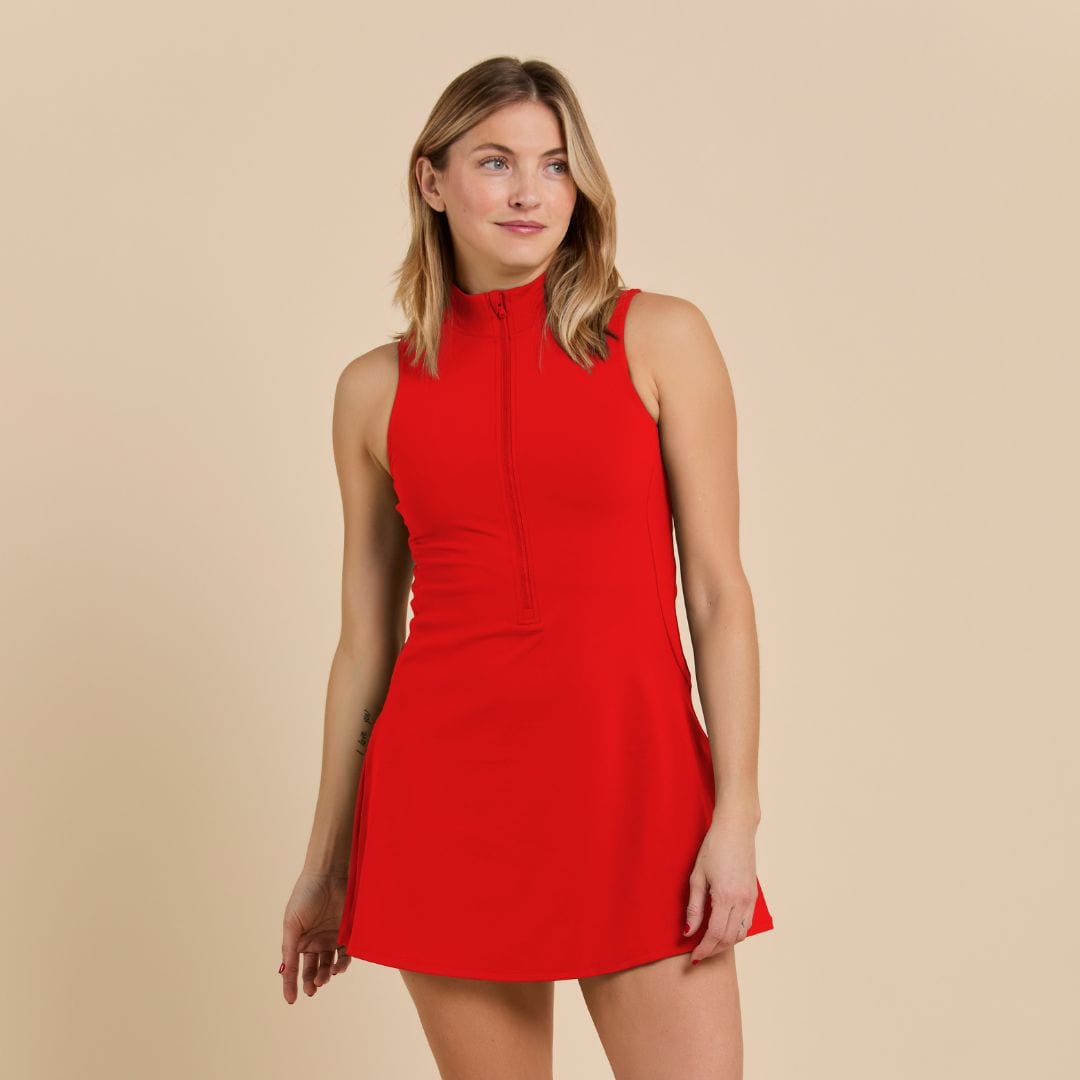 Recess Pickleball Dress Merrit Dress - Poppy
