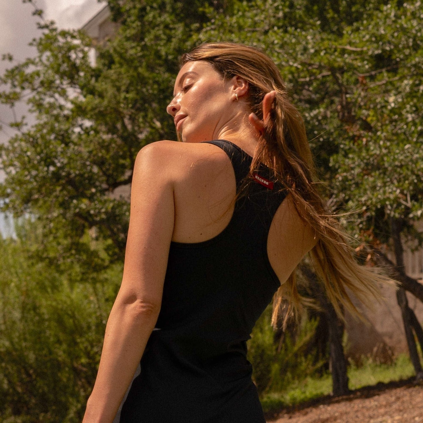 black sport dress Criss Cross Sport Dress